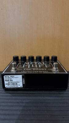 ギター Electro-Harmonix l Muff withTopBoost Electro-Harmonix EHX Metal Muff with Top Boost Distortion Guitar